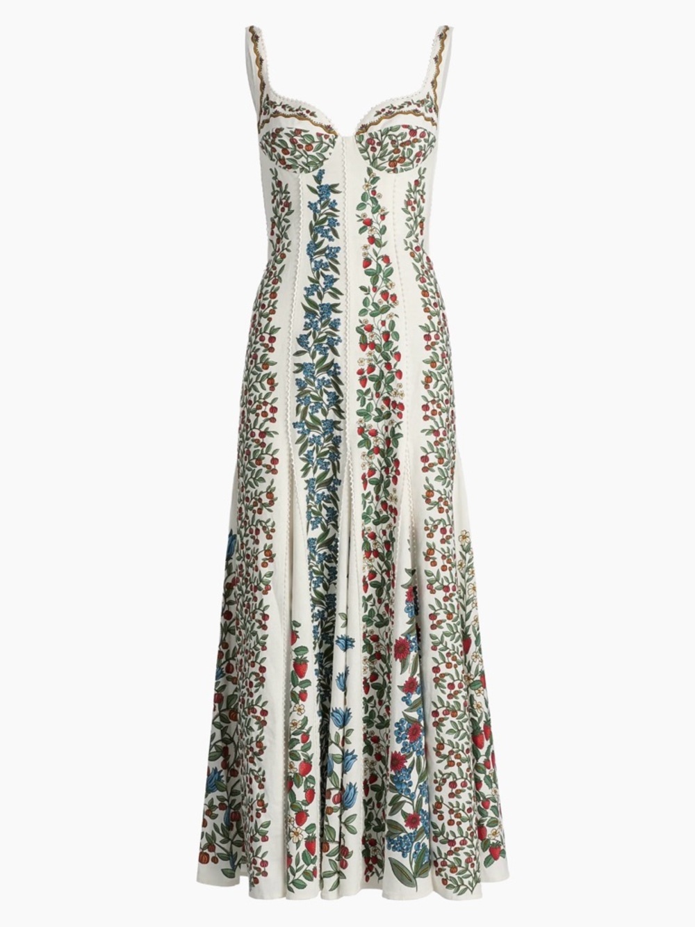 FARM Rio Fruity Beauty Linen Blend Maxi Dress | S - Picture 4 of 15